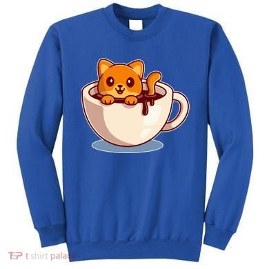 Cute Coffee Kitty Sweatshirt