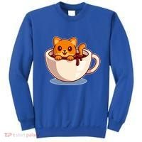 Cute Coffee Kitty Sweatshirt thumb 0