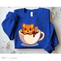 Cute Coffee Kitty Sweatshirt thumb 2