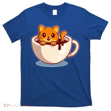 Cute Coffee Kitty T-Shirt