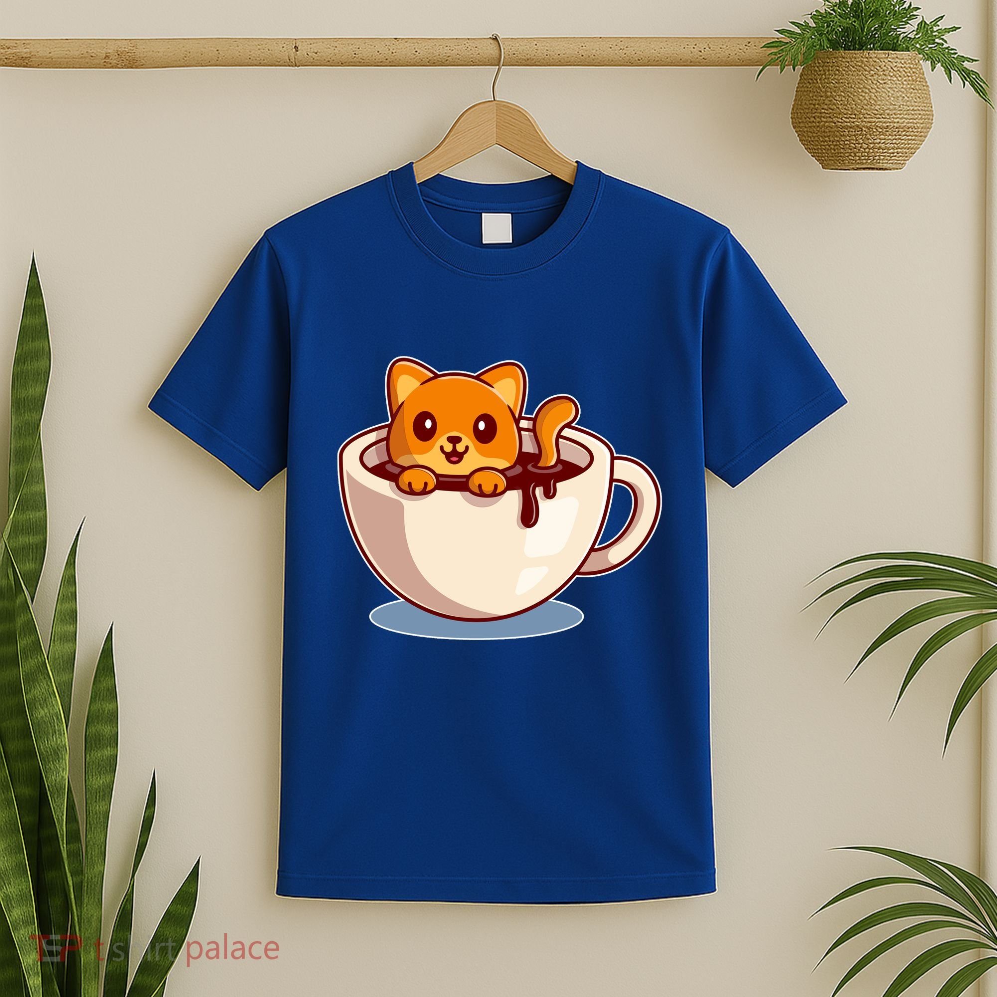 Cute Coffee Kitty T-Shirt