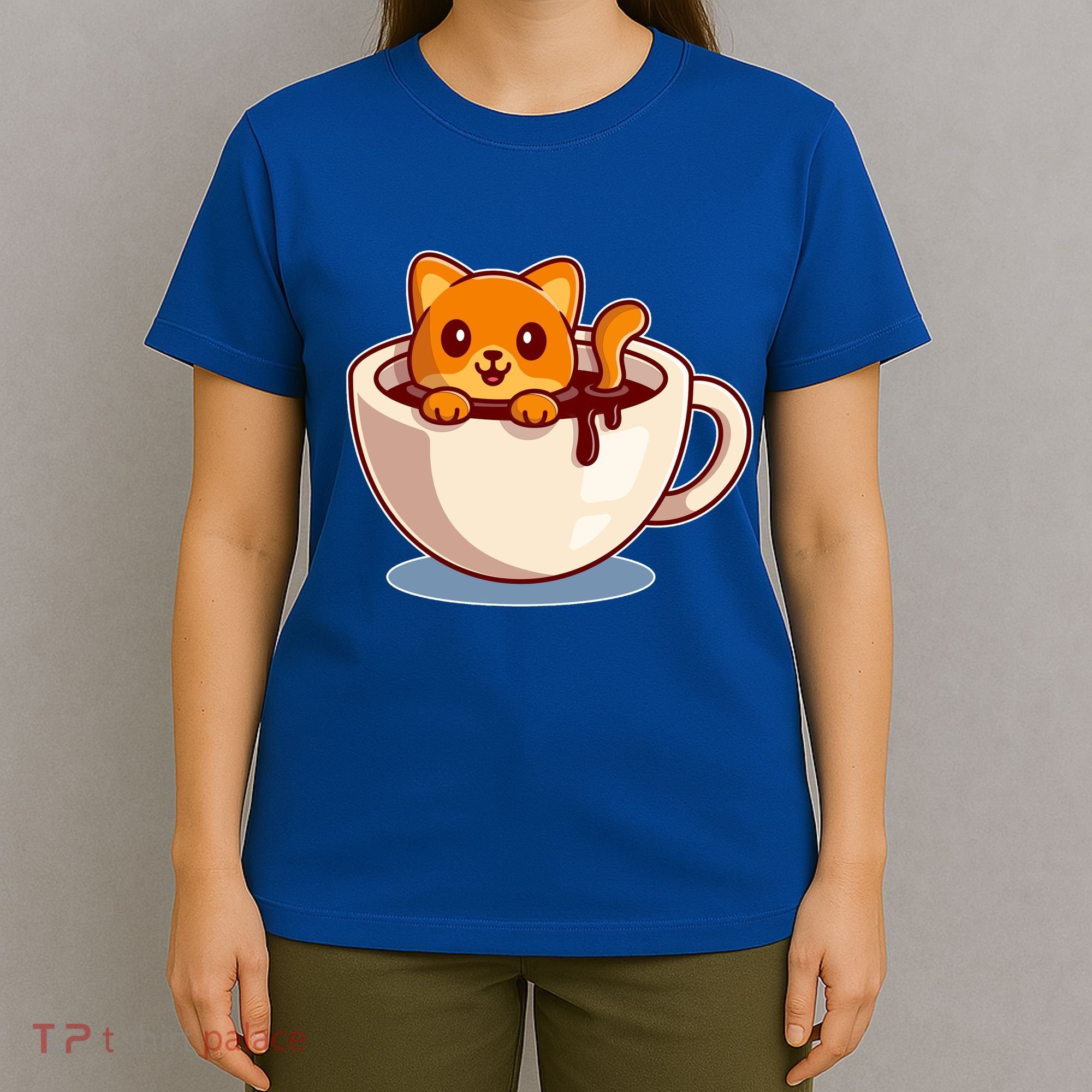 Cute Coffee Kitty T-Shirt