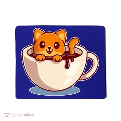 Cute Coffee Kitty Mousepad