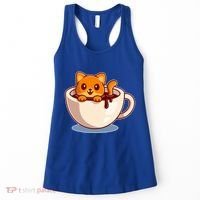 Cute Coffee Kitty Women's Tank Top thumb 0