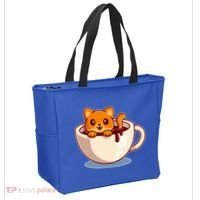 Cute Coffee Kitty Tote Bag thumb 2