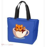 Cute Coffee Kitty Tote Bag thumb 3