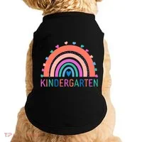Cute Colorful Kindergarten Rainbow Doggie Tank thumb 0