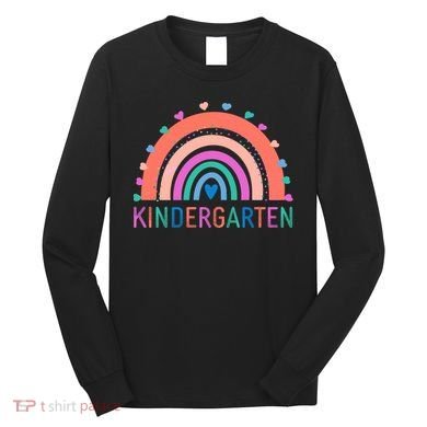 Cute Colorful Kindergarten Rainbow Long Sleeve Shirt