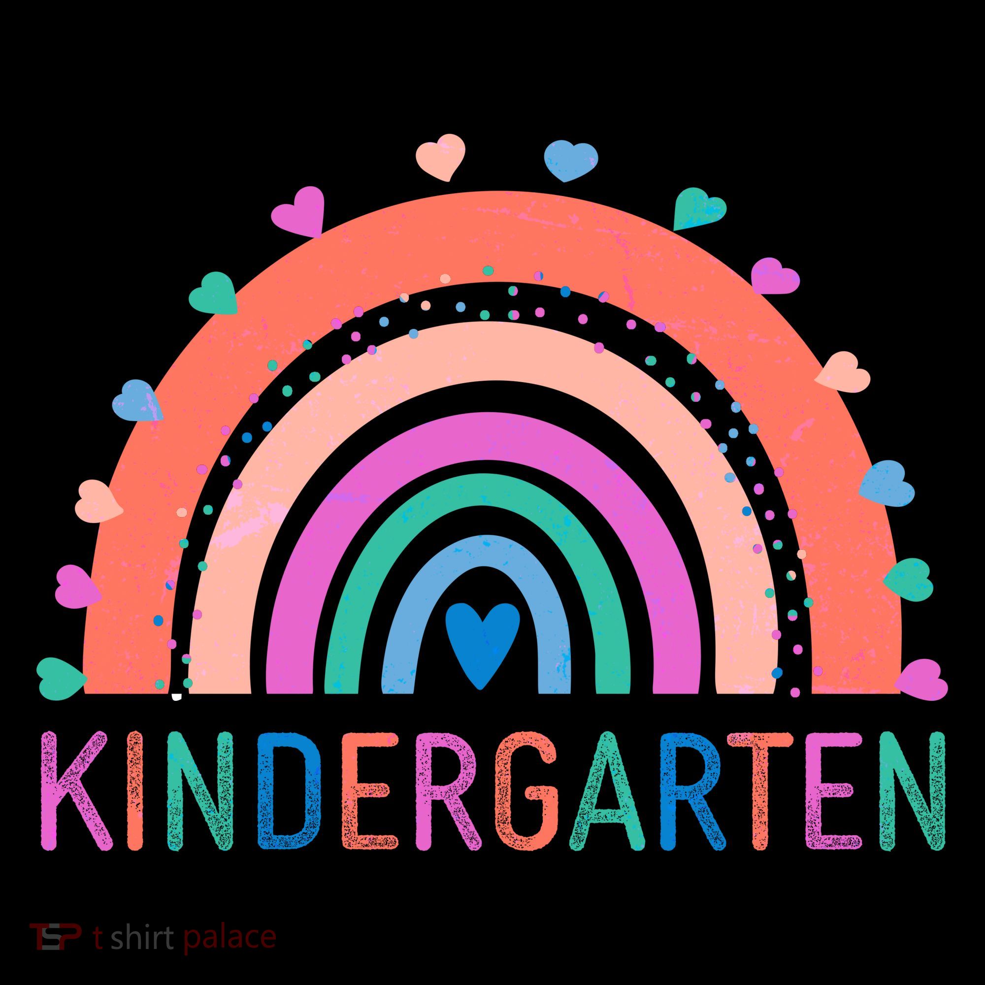 Cute Colorful Kindergarten Rainbow T-Shirt