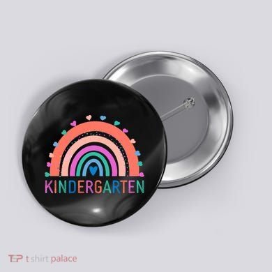 Cute Colorful Kindergarten Rainbow Button