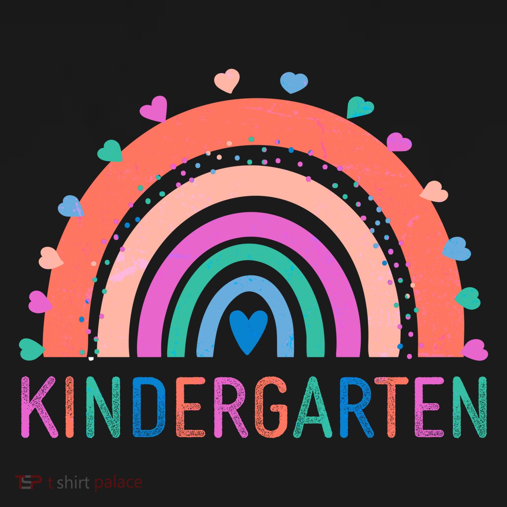 Cute Colorful Kindergarten Rainbow Coaster