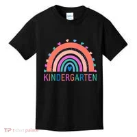 Cute Colorful Kindergarten Rainbow Kids T-Shirt thumb 0