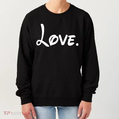 Cute Cursive Love Valentines Day Women's Sweatshirt
