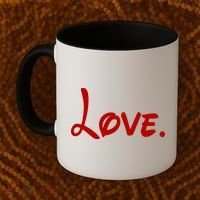 Cute Cursive Love Valentines Day Coffee Mug thumb 2