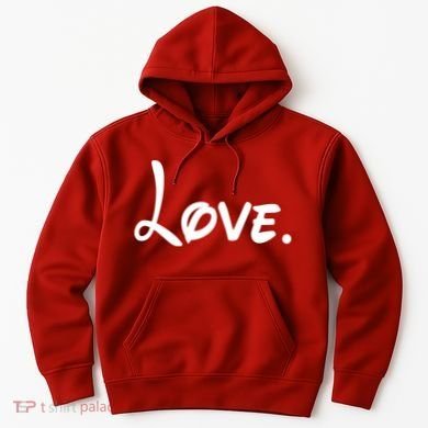 Cute Cursive Love Valentines Day Hoodie