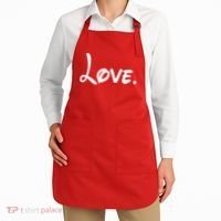 Cute Cursive Love Valentines Day Apron thumb 2