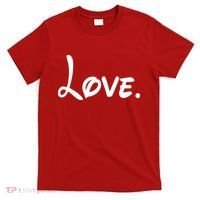 Cute Cursive Love Valentines Day T-Shirt thumb 0