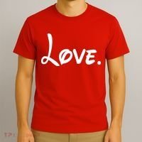 Cute Cursive Love Valentines Day T-Shirt thumb 3