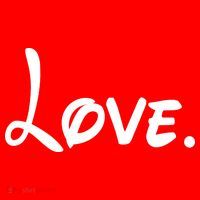 Cute Cursive Love Valentines Day Coaster thumb 2