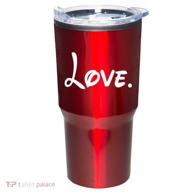 Cute Cursive Love Valentines Day Tumbler