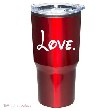 Cute Cursive Love Valentines Day Tumbler