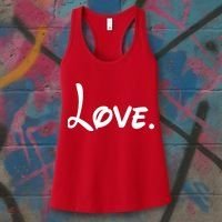 Cute Cursive Love Valentines Day Women's Tank Top thumb 3