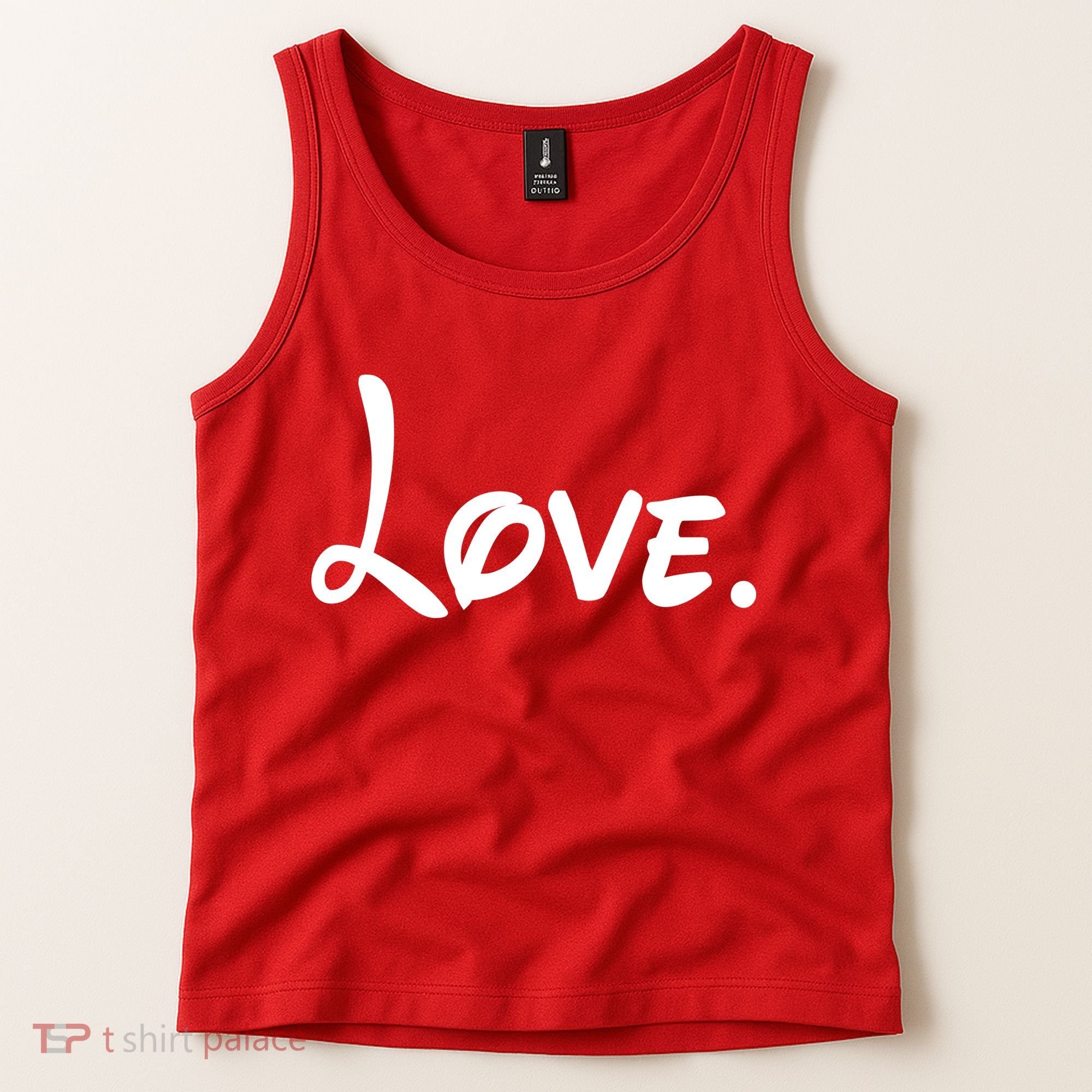 Cute Cursive Love Valentines Day Tank Top