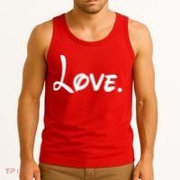 Cute Cursive Love Valentines Day Tank Top thumb 3