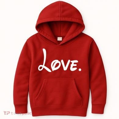 Cute Cursive Love Valentines Day Kids Hoodie