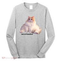 Cute DD The Cat Kittisaurus Long Sleeve Shirt thumb 0