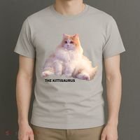Cute DD The Cat Kittisaurus T-Shirt thumb 3