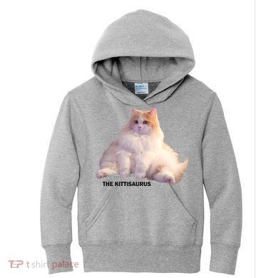 Cute DD The Cat Kittisaurus Kids Hoodie