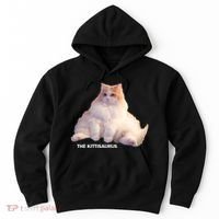 Cute DD The Cat Kittisaurus Hoodie thumb 0