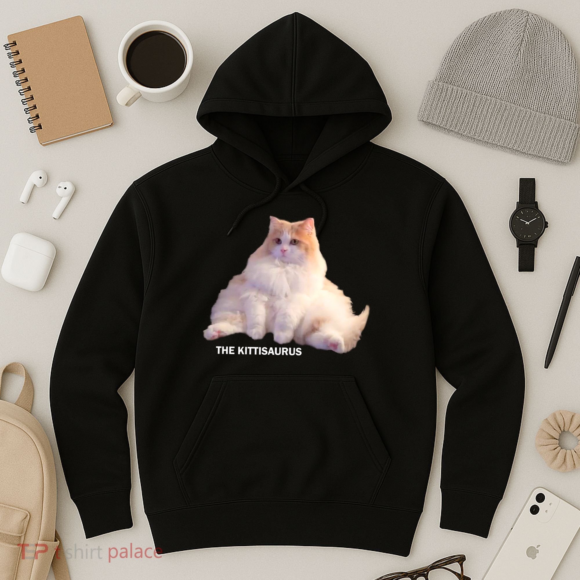 Cute DD The Cat Kittisaurus Hoodie