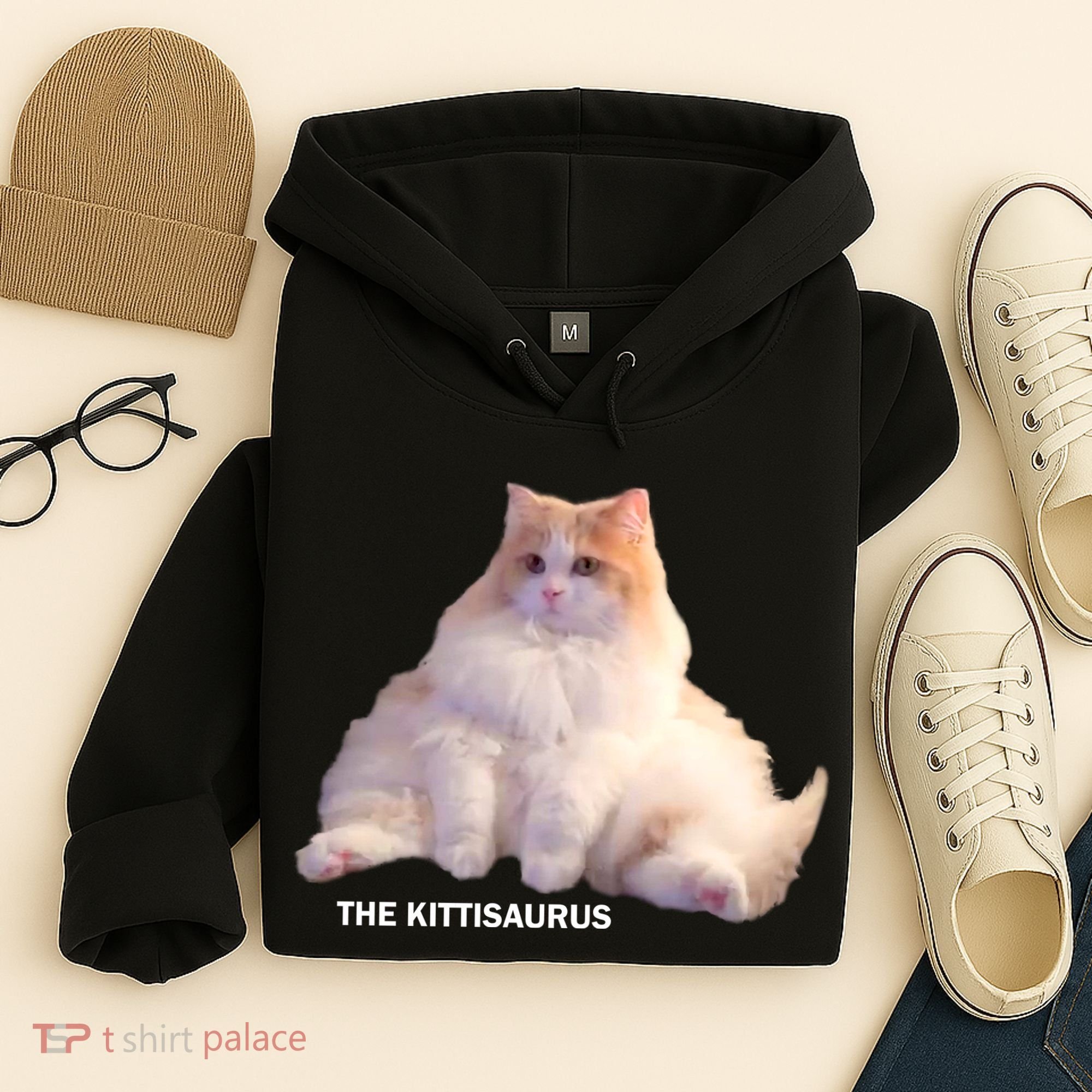 Cute DD The Cat Kittisaurus Hoodie