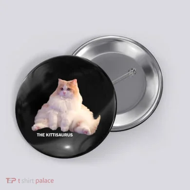 Cute DD The Cat Kittisaurus Button