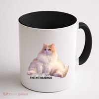 Cute DD The Cat Kittisaurus Coffee Mug thumb 1