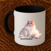 Cute DD The Cat Kittisaurus Coffee Mug thumb 2