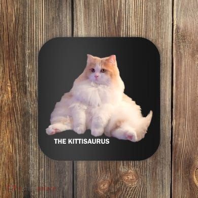 Cute DD The Cat Kittisaurus Coaster