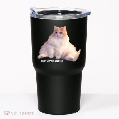 Cute DD The Cat Kittisaurus Tumbler