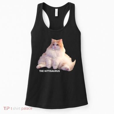 Cute DD The Cat Kittisaurus Women's Tank Top