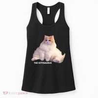 Cute DD The Cat Kittisaurus Women's Tank Top thumb 0