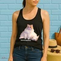 Cute DD The Cat Kittisaurus Women's Tank Top thumb 2