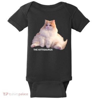 Cute DD The Cat Kittisaurus Baby Bodysuit
