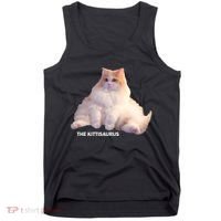 Cute DD The Cat Kittisaurus Tank Top thumb 0