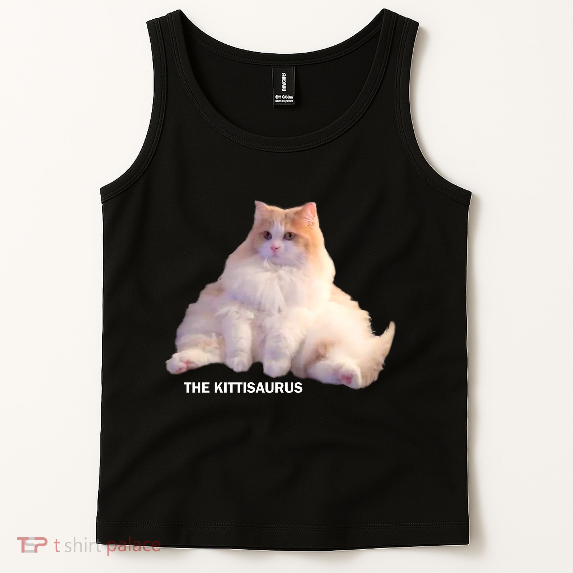 Cute DD The Cat Kittisaurus Tank Top