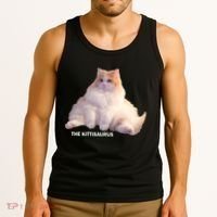 Cute DD The Cat Kittisaurus Tank Top thumb 3
