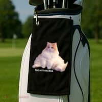 Cute DD The Cat Kittisaurus Golf Towel thumb 2