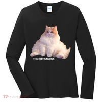 Cute DD The Cat Kittisaurus Women's Long Sleeve Shirt thumb 0