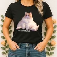 Cute DD The Cat Kittisaurus Women's T-Shirt thumb 2